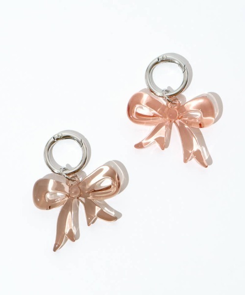 flower（フラワー）の「ジェリーリボンチャーム（キーホルダー・レディース・ブラウン/ピンク・FREE）」の4枚目の写真