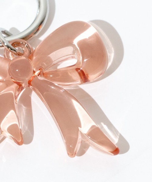 flower（フラワー）の「ジェリーリボンチャーム（キーホルダー・レディース・ブラウン/ピンク・FREE）」の5枚目の写真