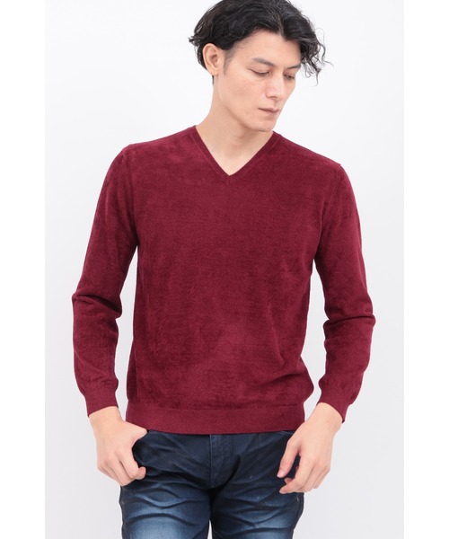 TORNADO MART（トルネードマート）の「ﾏｲｸﾛﾓｰﾙVﾈｯｸKN（ニット/セーター・メンズ・レッド/ブラック/ダークグリーン/グレー・LL/L/M）」の4枚目の写真