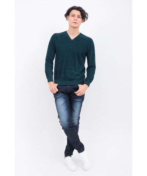 TORNADO MART（トルネードマート）の「ﾏｲｸﾛﾓｰﾙVﾈｯｸKN（ニット/セーター・メンズ・レッド/ブラック/ダークグリーン/グレー・LL/L/M）」の13枚目の写真