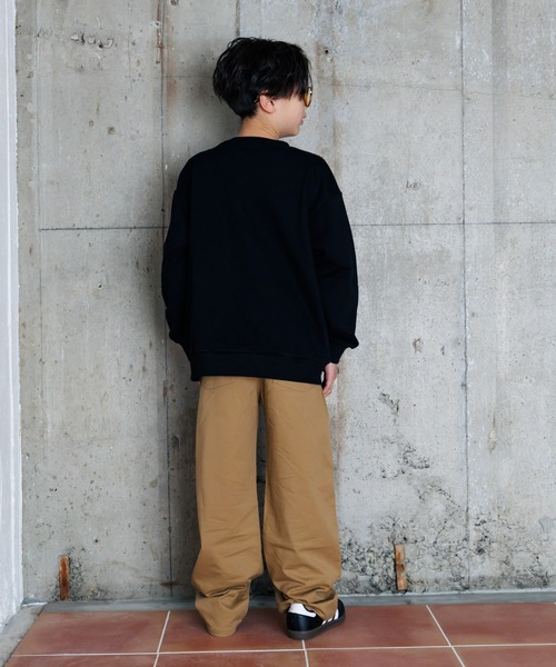 MAKE YOUR DAY（メイクユアデイ）の「HOMEMADEロゴファミリー裏毛トレーナー■150.160cm（スウェット・キッズ・ミント/ライトグレー/ブラック・160/150）」の10枚目の写真