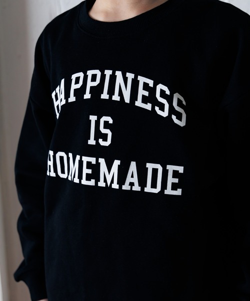 MAKE YOUR DAY（メイクユアデイ）の「HOMEMADEロゴファミリー裏毛トレーナー■150.160cm（スウェット・キッズ・ミント/ライトグレー/ブラック・160/150）」の8枚目の写真