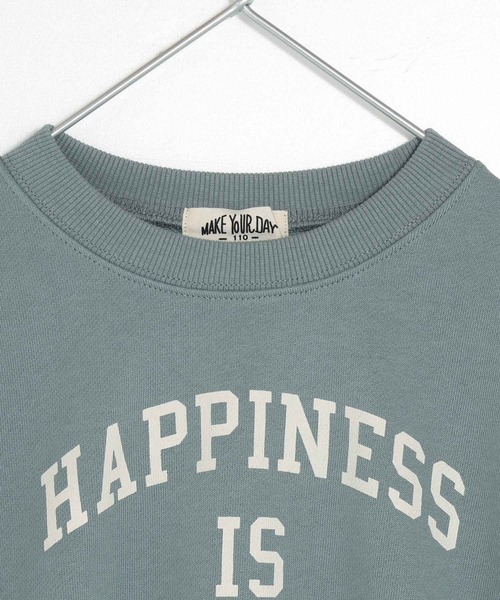 MAKE YOUR DAY（メイクユアデイ）の「HOMEMADEロゴファミリー裏毛トレーナー■150.160cm（スウェット・キッズ・ミント/ライトグレー/ブラック・160/150）」の11枚目の写真