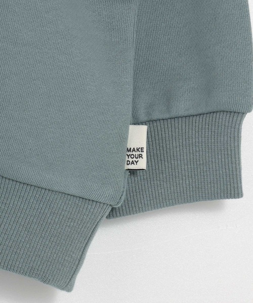 MAKE YOUR DAY（メイクユアデイ）の「HOMEMADEロゴファミリー裏毛トレーナー■150.160cm（スウェット・キッズ・ミント/ライトグレー/ブラック・160/150）」の14枚目の写真