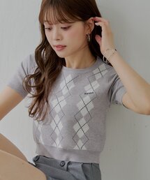 即日発送　chico ポロシャツニット　グレー Chico（チコ）｜ニット/セーター（グレー系）一覧 - WEAR