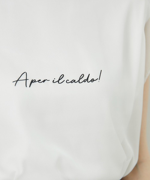 12Twelve Agenda（トゥエルブ　アジェンダ）の「シアーロゴTシャツ（Tシャツ/カットソー・レディース・オフホワイト/ブラック・M）」の11枚目の写真