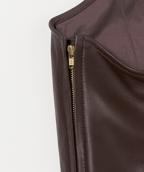 6(ROKU)＞レザー ビスチェ（その他トップス）｜6（ロク）の