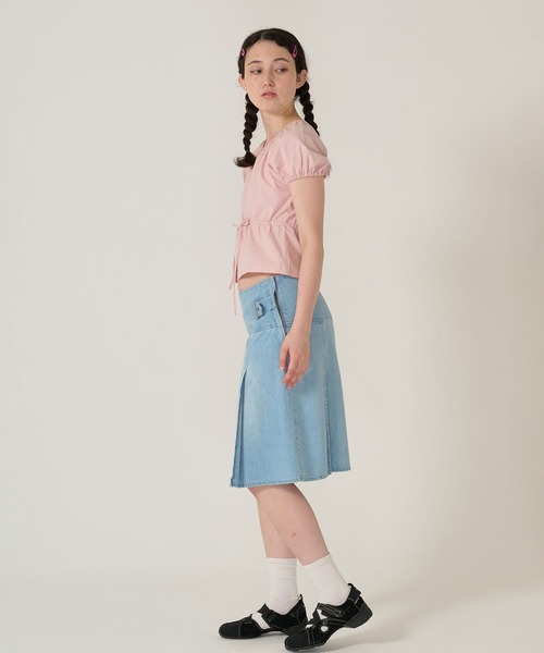 TINA：JOJUN 刺繍入り ウエストリボンブラウス 刺繍入り ウエストリボンブラウス TINA：JOJUN（シャツ/ブラウス
