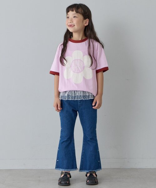 CIAOPANIC TYPY（チャオパニックティピー）の「【KIDS】裾切替レイヤードキャミ（キャミソール・キッズ・ホワイト/ホワイト系その他・XX-LARGE/SMALL/MEDIUM/LARGE/X-LARGE）」の9枚目の写真