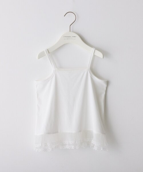 CIAOPANIC TYPY（チャオパニックティピー）の「【KIDS】裾切替レイヤードキャミ（キャミソール・キッズ・ホワイト/ホワイト系その他・XX-LARGE/SMALL/MEDIUM/LARGE/X-LARGE）」の11枚目の写真