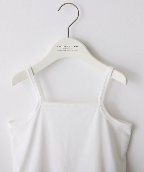 CIAOPANIC TYPY（チャオパニックティピー）の「【KIDS】裾切替レイヤードキャミ（キャミソール・キッズ・ホワイト/ホワイト系その他・XX-LARGE/SMALL/MEDIUM/LARGE/X-LARGE）」の15枚目の写真