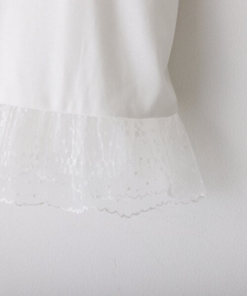 CIAOPANIC TYPY（チャオパニックティピー）の「【KIDS】裾切替レイヤードキャミ（キャミソール・キッズ・ホワイト/ホワイト系その他・XX-LARGE/SMALL/MEDIUM/LARGE/X-LARGE）」の16枚目の写真