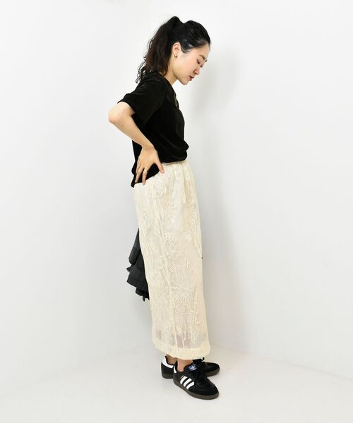 le.coeur blanc(ルクールブラン)の「TORRAZZO DONNAスパンコールスカート(スカート・レディース・ブラック/アイボリー・38)」の14枚目の写真