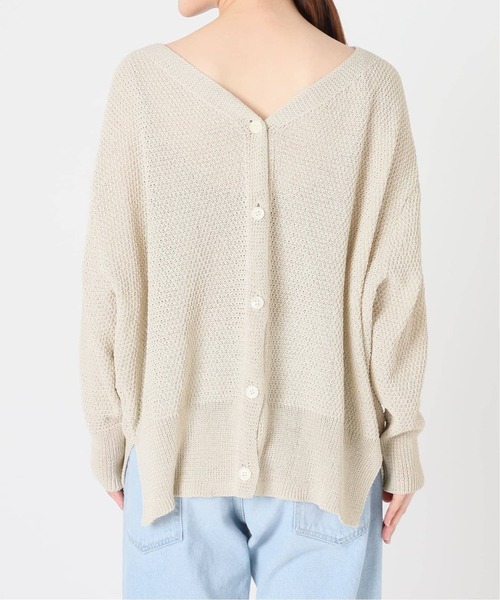 FRAMeWORK(フレームワーク)の「≪追加≫カノコ 2WAY Back開きカーディガン(カーディガン/ボレロ・レディース・アイボリー/モカ/ネイビー・FREE)」の4枚目の写真