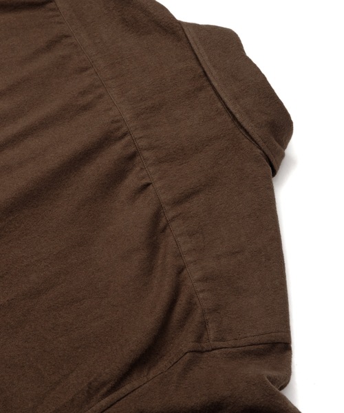 Sandinista（サンディニスタ）の「Vintage Nel Shirt / ヴィンテージ風無地ネルシャツ（シャツ/ブラウス・メンズ・ブラウン/ブラック・LARGE/MEDIUM/SMALL）」の4枚目の写真