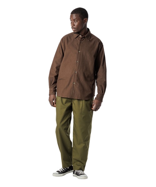 Sandinista（サンディニスタ）の「Vintage Nel Shirt / ヴィンテージ風無地ネルシャツ（シャツ/ブラウス・メンズ・ブラウン/ブラック・LARGE/MEDIUM/SMALL）」の11枚目の写真