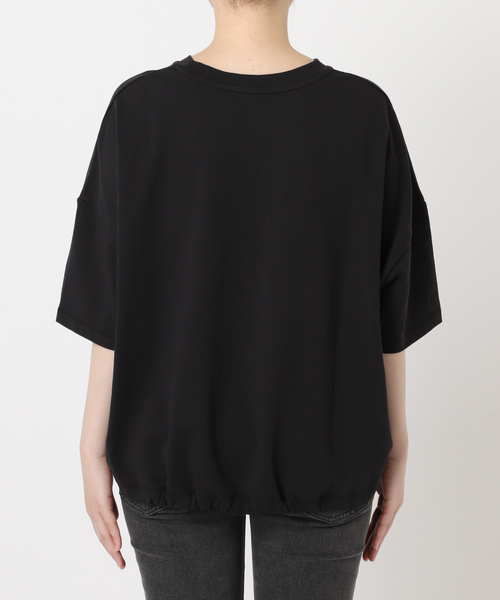 JOURNAL STANDARD relume(ジャーナルスタンダード レリューム)の「《追加3》ギャザーヘムショートスリーブTシャツ(Tシャツ/カットソー・レディース・ホワイト/ライトグレー/ベージュ/ブラック・FREE)」の8枚目の写真