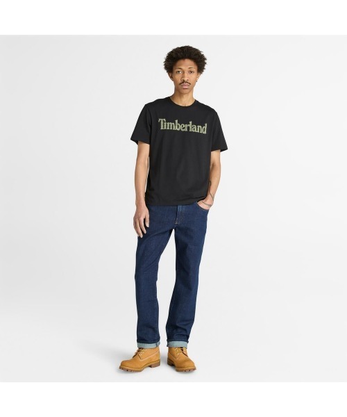 Timberland(ティンバーランド)の「半袖 フローラル ロゴ Tシャツ メンズ(Tシャツ/カットソー・メンズ・ブラック・SMALL/MEDIUM/LARGE/X-LARGE/XX-LARGE/X-SMALL/XXX-LARGE)」の4枚目の写真