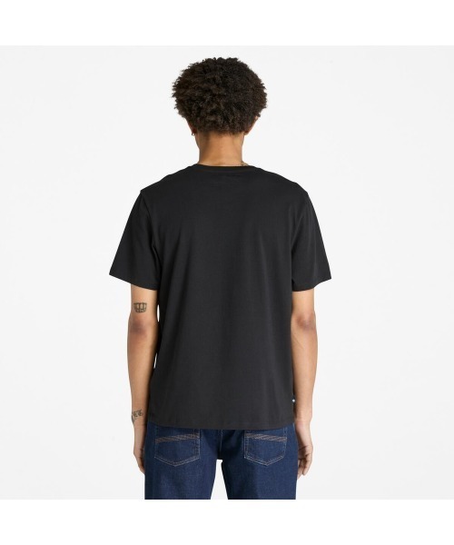 Timberland(ティンバーランド)の「半袖 フローラル ロゴ Tシャツ メンズ(Tシャツ/カットソー・メンズ・ブラック・SMALL/MEDIUM/LARGE/X-LARGE/XX-LARGE/X-SMALL/XXX-LARGE)」の3枚目の写真