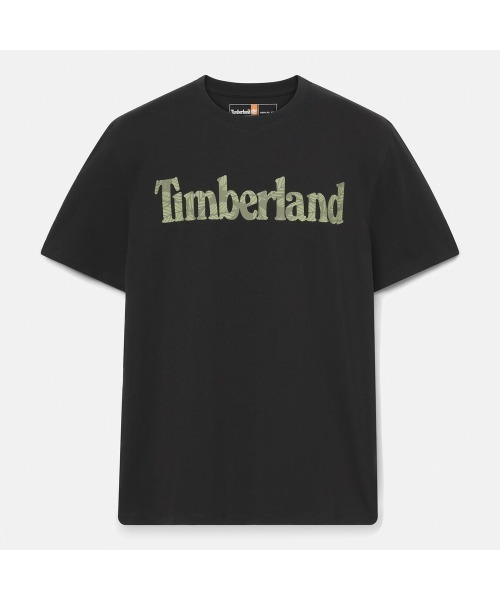 Timberland(ティンバーランド)の「半袖 フローラル ロゴ Tシャツ メンズ(Tシャツ/カットソー・メンズ・ブラック・SMALL/MEDIUM/LARGE/X-LARGE/XX-LARGE/X-SMALL/XXX-LARGE)」の2枚目の写真