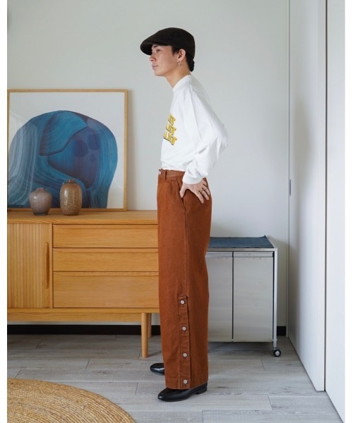 ZOZOMARKET（ゾゾマーケット）の「ZOZOMARKET by idaka-サイドボタンバギーデニム（デニムパンツ・メンズ・ブラウン・マルチサイズ）」の11枚目の写真