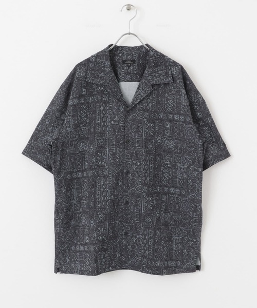 ITEMS URBANRESEARCH（アイテムズ アーバンリサーチ）の「Batik Print Open Collar shirts（シャツ/ブラウス・メンズ・ブラウン/カーキ/ブラック・MEDIUM/LARGE）」の20枚目の写真