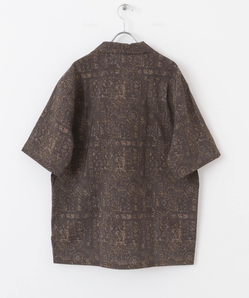 ITEMS URBANRESEARCH（アイテムズ アーバンリサーチ）の「Batik Print Open Collar shirts（シャツ/ブラウス・メンズ・ブラウン/カーキ/ブラック・MEDIUM/LARGE）」の22枚目の写真