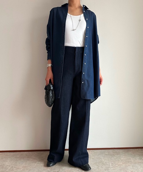 まぁ★様♡オーダー用 パール釦オーバーデニムチュニックシャツ Emma Taylor