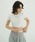CLANE�i�N���l�j�́uLOGO CROPPED TIGHT TEE�iT�V���c/�J�b�g�\�[�j�v�b�z���C�g