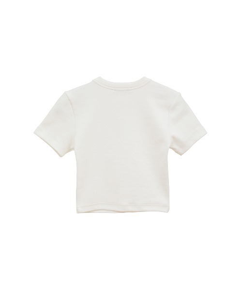 トップス CLANE LOGO CROPPED TIGHT TEE クラネ CLANE LOGO CROPPED TIGHT TEE （BLACK） - ファッション