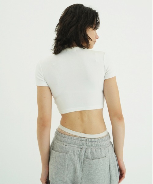 LOGO CROPPED TIGHT TEE（Tシャツ/カットソー）｜CLANE（クラネ）の