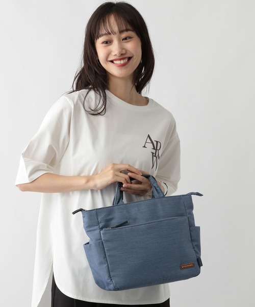 FOUND GOOD(ファウンドグッド)の「ヤワラカショルダーM(ショルダーバッグ・レディース・ベージュ/ブルー系5/グレー系5・FREE)」の1枚目の写真