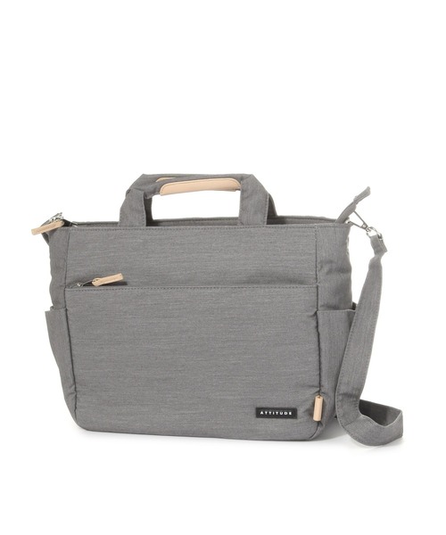 FOUND GOOD(ファウンドグッド)の「ヤワラカショルダーM(ショルダーバッグ・レディース・ベージュ/ブルー系5/グレー系5・FREE)」の4枚目の写真