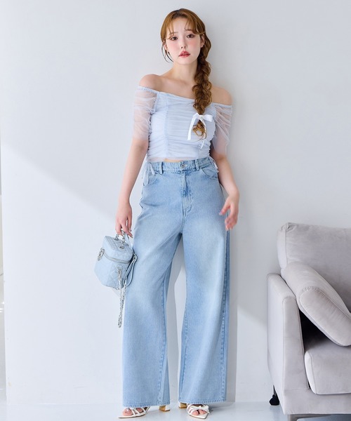 one after another NICE CLAUP（ワンアフターアナザーナイスクラップ）の「【新色追加】チャーム付きキルティングバニティバッグ（ショルダーバッグ・レディース・ブラック系その他/ピンク/ブラック系その他2/アイボリー/ブラック/サックスブルー・FREE）」の11枚目の写真