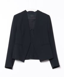 Theory セオリー ノーカラージャケット 　サイズ0(xs)　定価4万円 Theory(セオリー) カラーレスジャケット ブラック サイズ 0