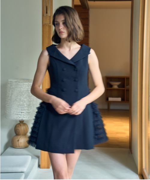 セール】Double Breasted tailoring mine one piece ダブルブレスト