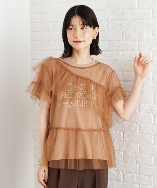 tシャツ チュールロゴ Ｔシャツ レディース trim_ofcrs_item4f22fd2e005811e
