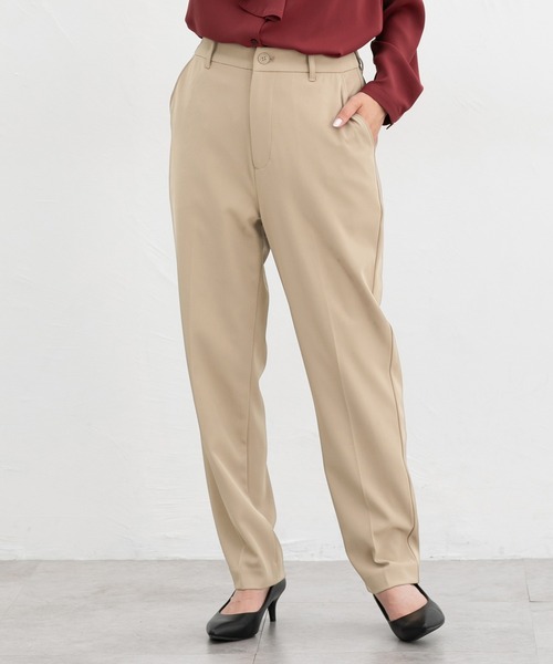 Honeys(ハニーズ)の「【ストレッチ・マシンウォッシャブル・イージーケア】センタープレスパンツ(股下66cm)(スラックス・レディース・ネイビー/ブラック/ダークベージュ/ヘザーチャコール・L/3L/M/LL/S)」の18枚目の写真