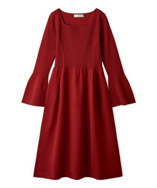 CELFORD（セルフォード）の「ベルスリーブホールガーメントニットワンピース（ワンピース・レディース・グレー/ブラック/レッド・36）」の15枚目の写真