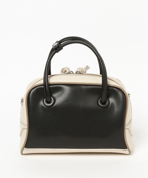 BAYFLOW（ベイフロー）の「レザー配色ボストン（ハンドバッグ・レディース・バーガンディー/ブラック/オフホワイト・FREE）」の9枚目の写真