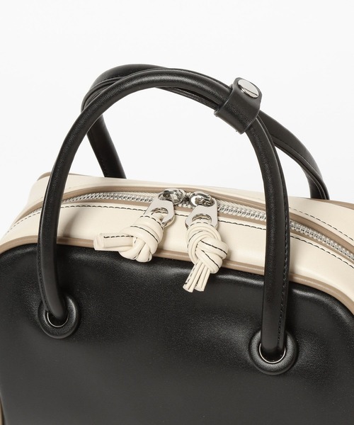 BAYFLOW（ベイフロー）の「レザー配色ボストン（ハンドバッグ・レディース・バーガンディー/ブラック/オフホワイト・FREE）」の14枚目の写真