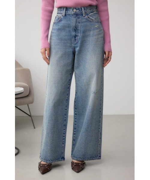 セール】AZUL DENIM オーバーダイワイドストレート（デニムパンツ