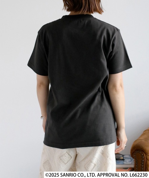 ハローキティコラボ(ハローキティコラボ)の「【HELLO KITTY / ハローキティ】キャラクタープリントTee(Tシャツ/カットソー・レディース・ブラック/ピンク/ホワイト・S)」の9枚目の写真