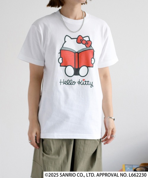 キティ　ゴリエ　コラボTシャツ　レディース　Мサイズ　Lサイズ HELLO KITTY / ハローキティ】キャラクタープリントTee（Tシャツ