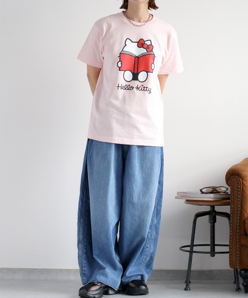 ハローキティコラボ(ハローキティコラボ)の「【HELLO KITTY / ハローキティ】キャラクタープリントTee(Tシャツ/カットソー・レディース・ブラック/ピンク/ホワイト・S)」の21枚目の写真