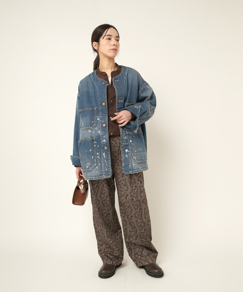 R4373 ヴィンテージペイズリーパンツ