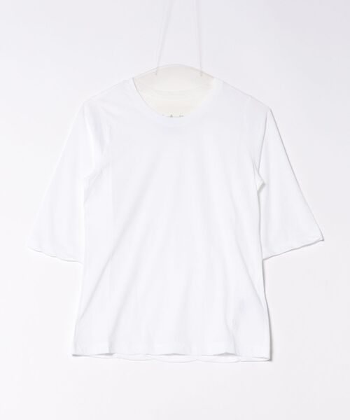 H.A.K(ハク)の「ウルティマコットン強撚天竺半袖カットソー(Tシャツ/カットソー・レディース・ブラック/ホワイト/グレー/チャコール・FREE)」の1枚目の写真