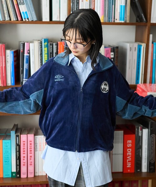 UMBRO ベロアトラックジャケット 90s UMBRO/別注 Velour Track Jacket