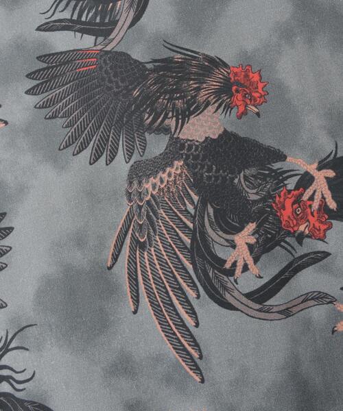 NIPOALOHA（ニポアロハ）の「【NIPOALOHA】"軍鶏-SHAMO" LONG SLEEVE SHIRT（シャツ/ブラウス・レディース・ブルーグリーン/グレー・MEDIUM/SMALL）」の11枚目の写真