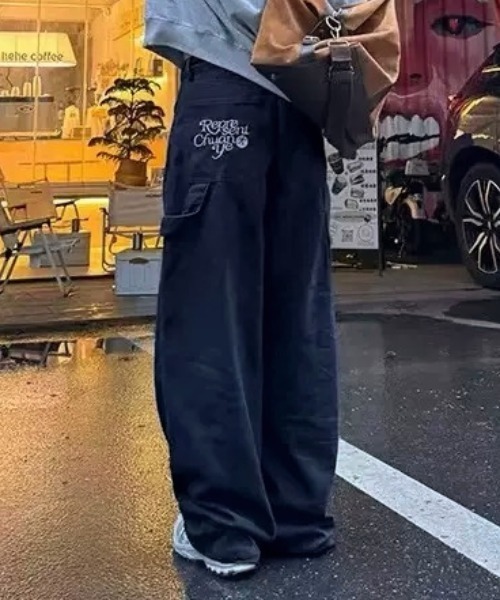 セール】【秋冬新作】バック刺繍入りペインターパンツ（チノパンツ